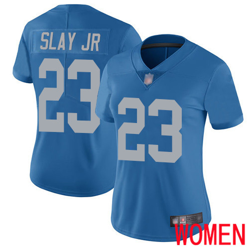 Detroit Lions Limited Blue Women Darius Slay Alternate Jersey NFL Football #23 Vapor Untouchable->women nfl jersey->Women Jersey